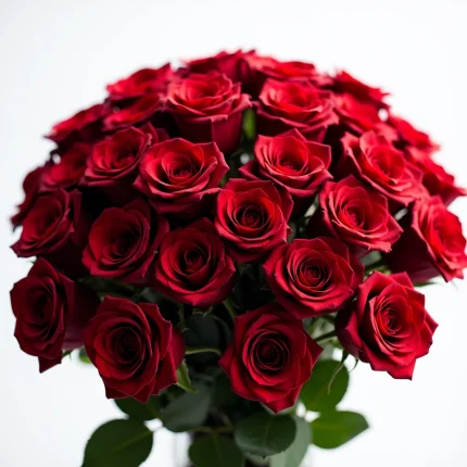 Ανθοδέσμη με 50 κόκκινα τριαντάφυλλα (70cm).