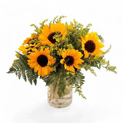 Βάζο μικρό με 6 ήλιους.