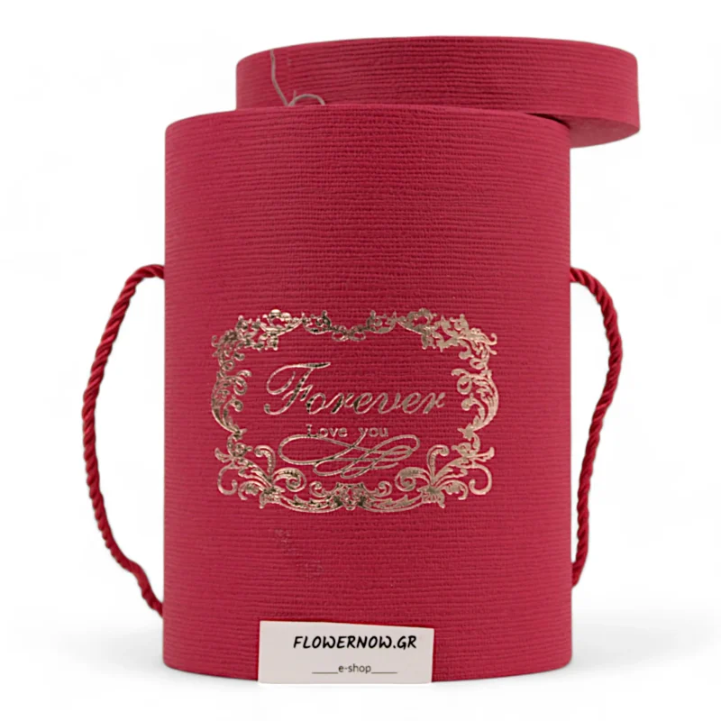 Κόκκινη καπελιέρα με κόκκινο forever τριαντάφυλλο.