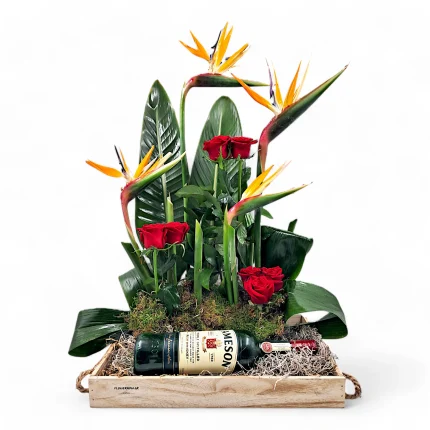 Δίσκος με παραδίσεια και whiskey